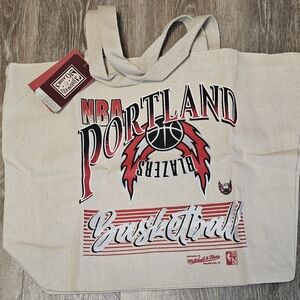 Mitchell & Ness Portland Trailblazers‎ Canvas Tote. NWT Unisex